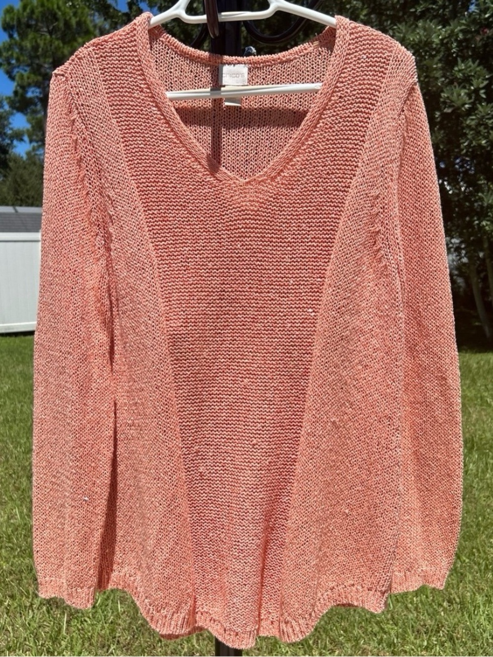 Chico’s shimmery sequined sweater